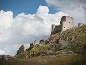 View of the Rocca Calascio castle in Italy